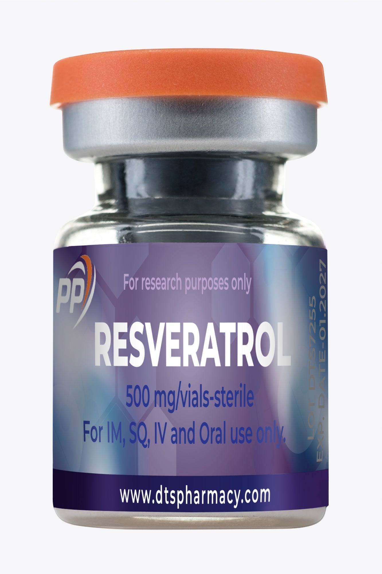 Flacon cu Resveratrol pentru administrare intravenoasă, intramusculară și orală